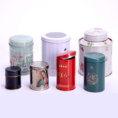Round metal tin canister supplier