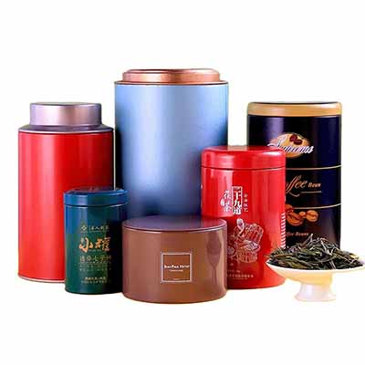 custom printed tea storage tin