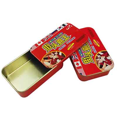 Slide top tin