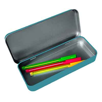 Custom tin pencil case