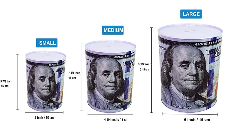 piggy bank tin can
