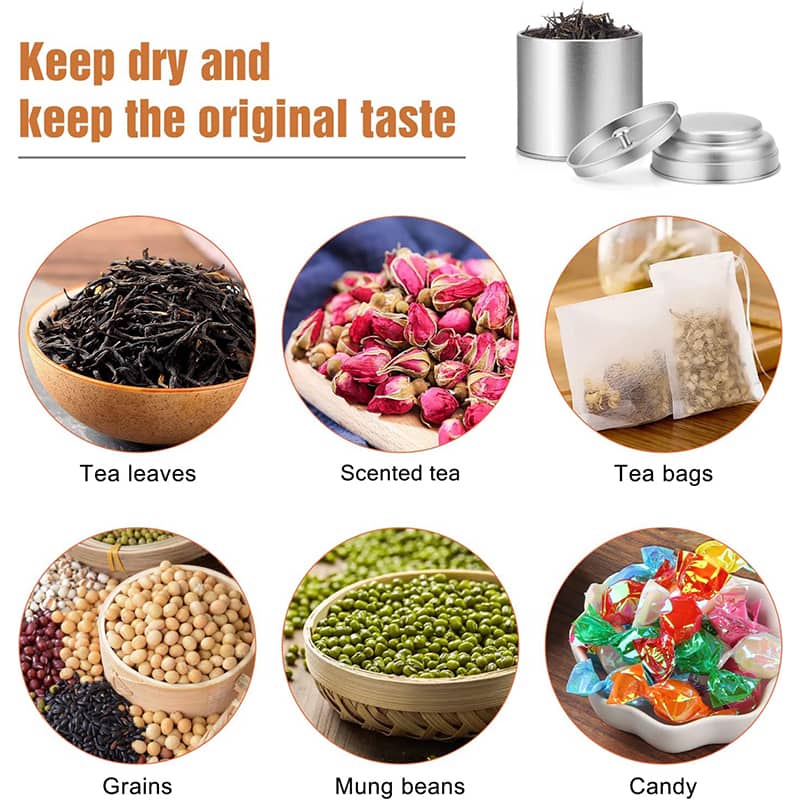 green tea tin box