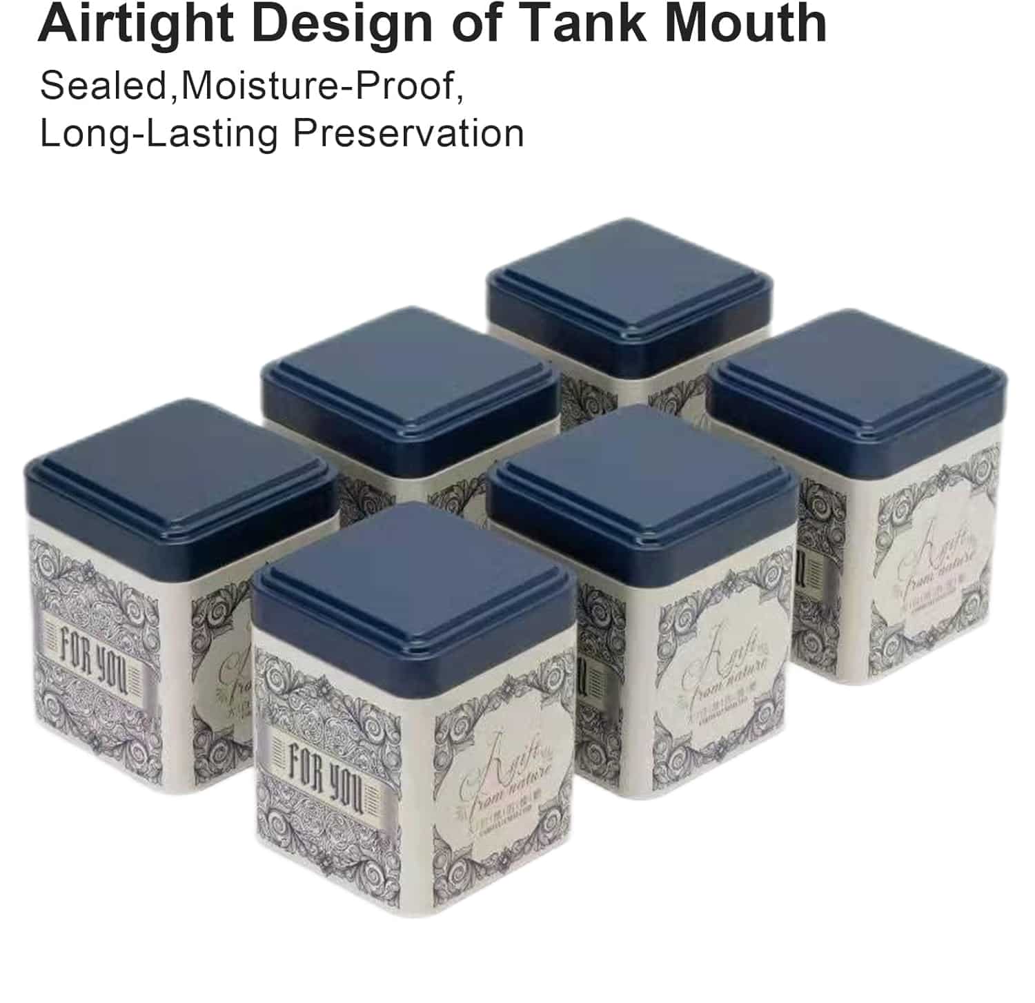 odm tea caddy tin
