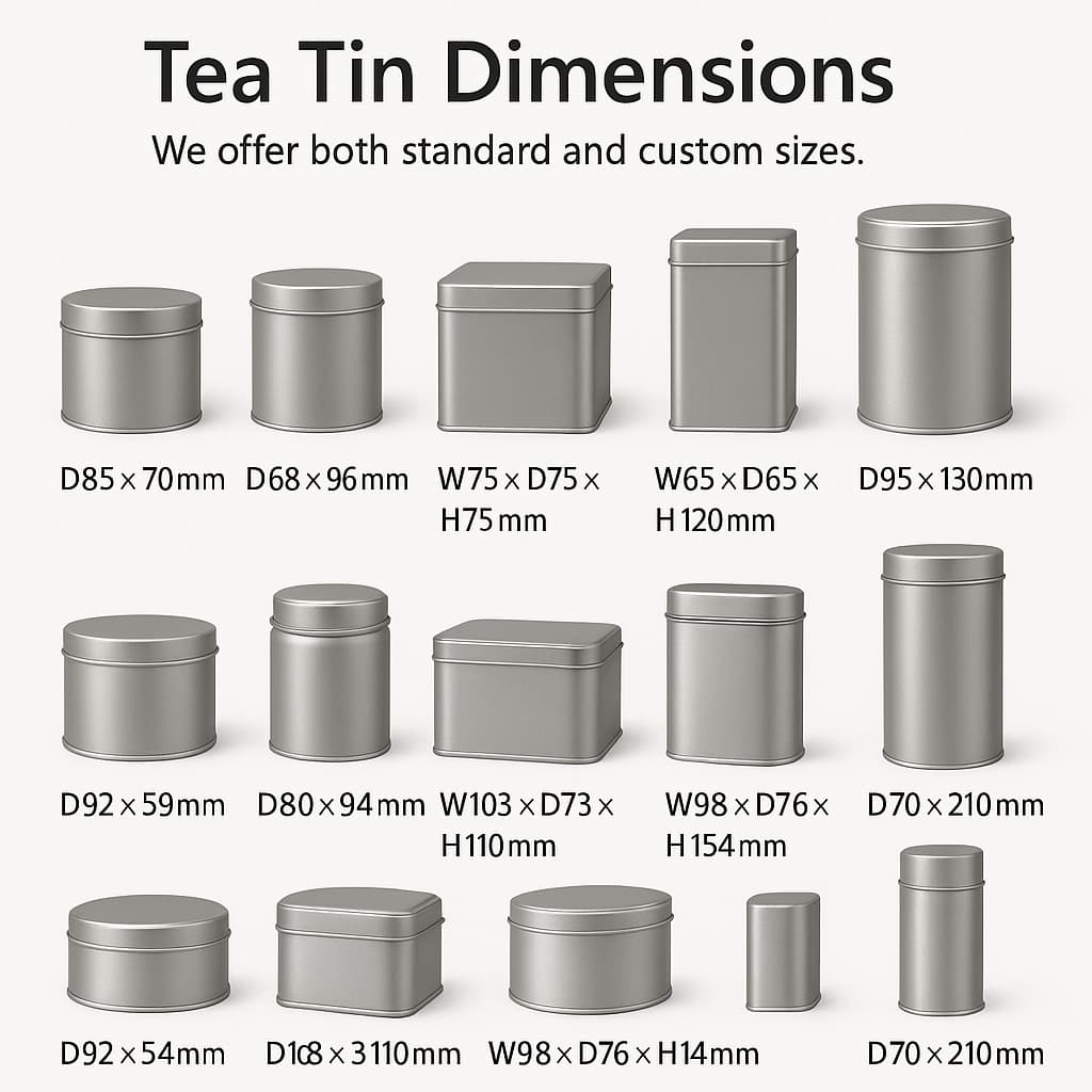 oem tea caddy tin