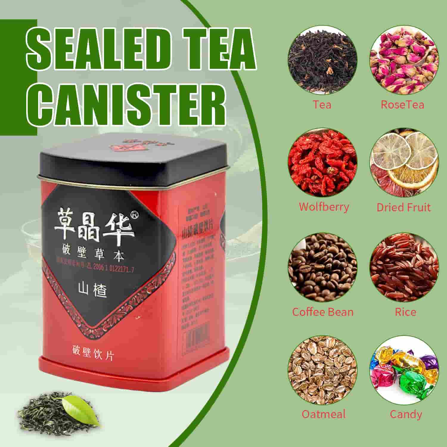 custom printed tea storage tins