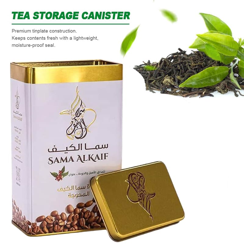 tea tin containers wholesale