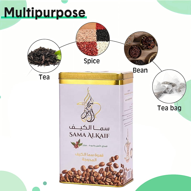 custom printed tea storage tins