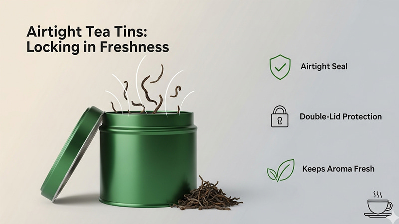 tin tea box supplie