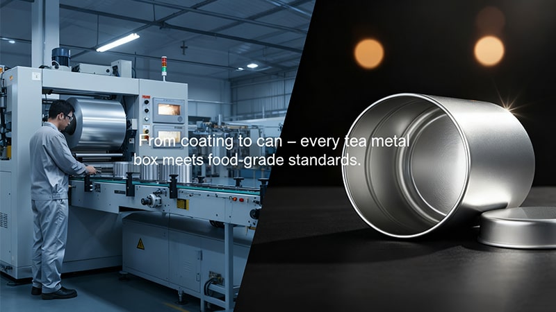 tea metal container