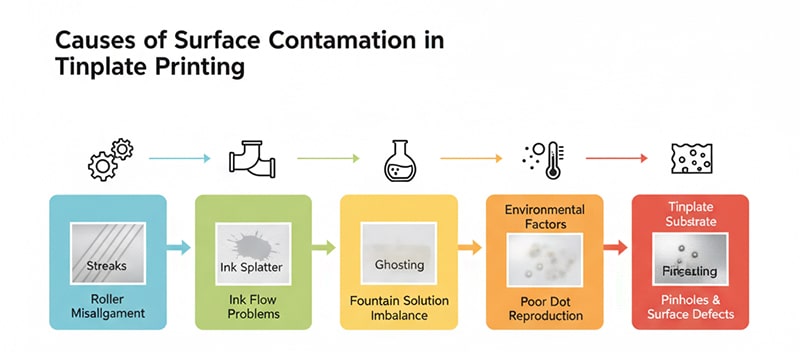 causes of surface contamination diagram
