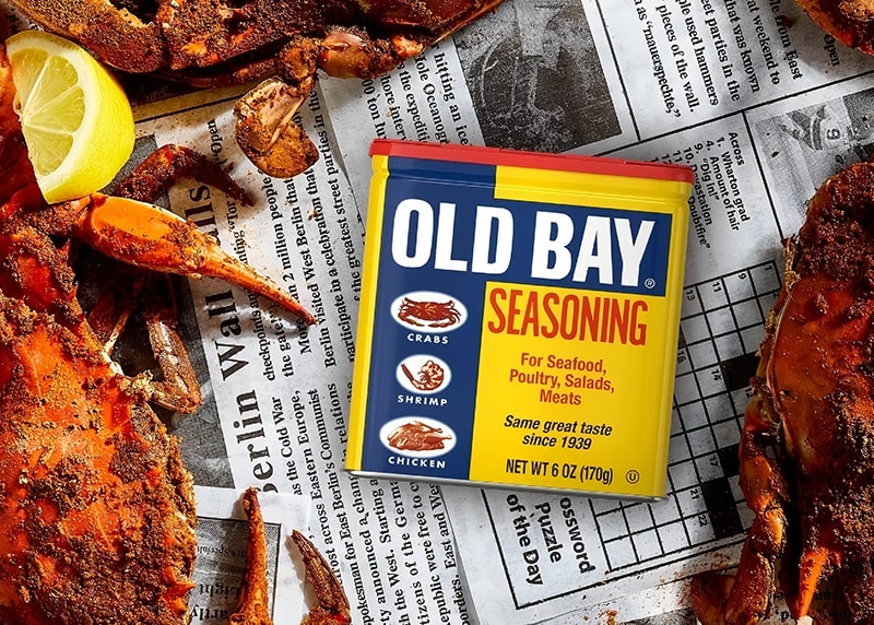 old bay seasoning tin packaging