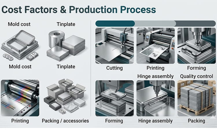 china flip hinged box factory