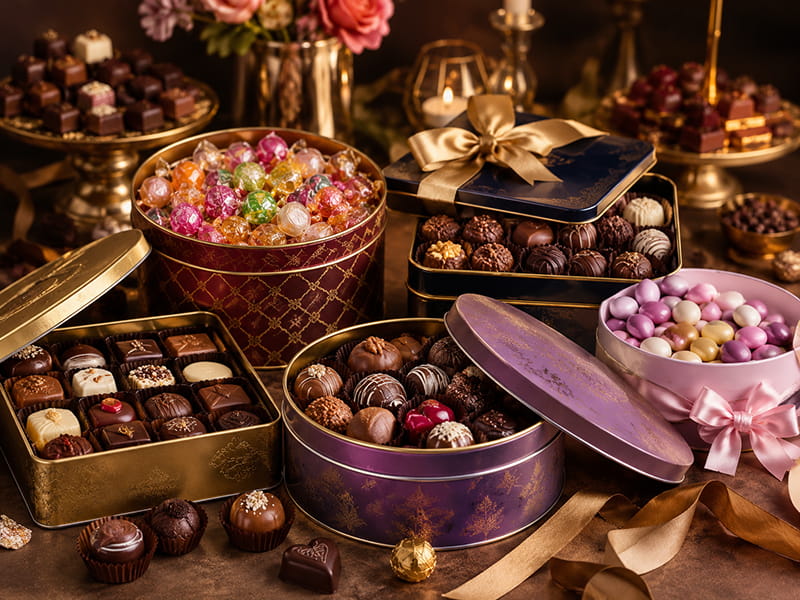 Chocolate and Candy Tins