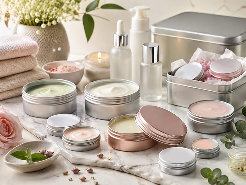 Cosmetics and Skincare Tins