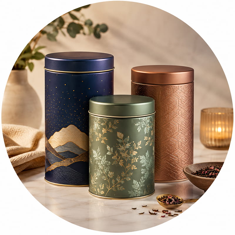 Cylindrical Tins
