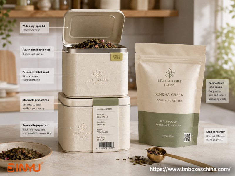 Refill-Led Design Tea Tin