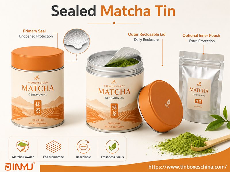 Sealed Matcha Tin Sealed Matcha Tin