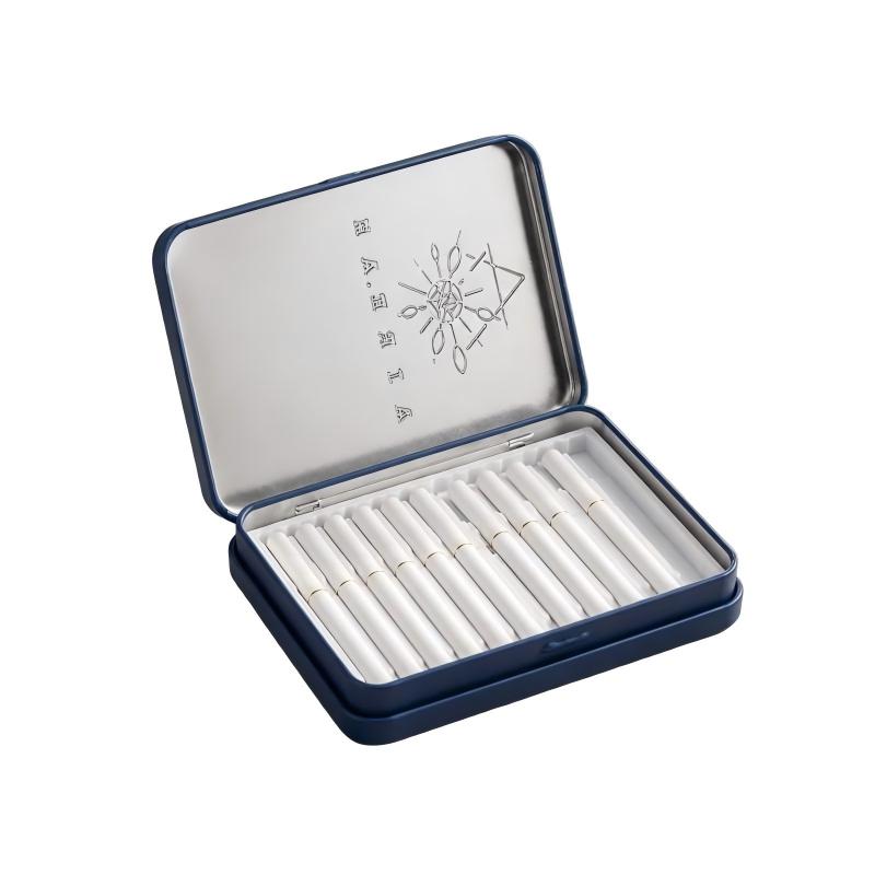 Cigarette tin box with PVC tray insert