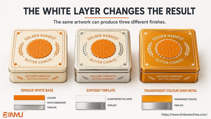 the white layer change the result the white layer change the result