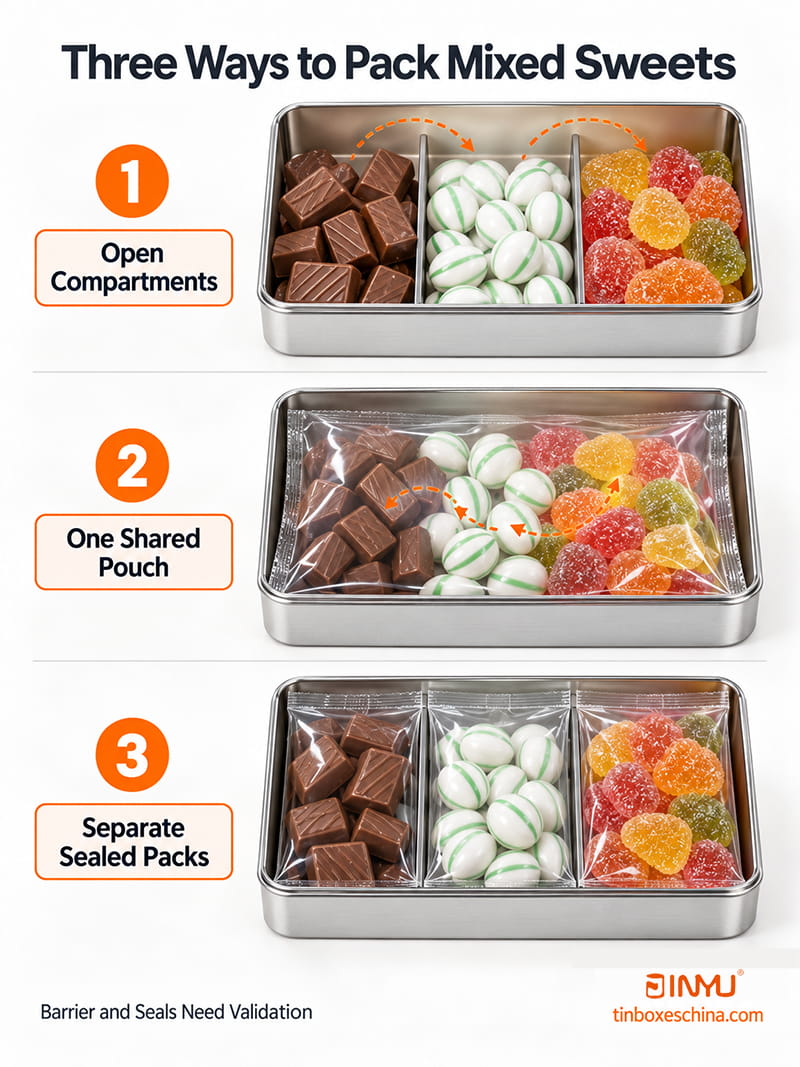 Three Ways to Pack Mixed Sweets Three Ways to Pack Mixed Sweets