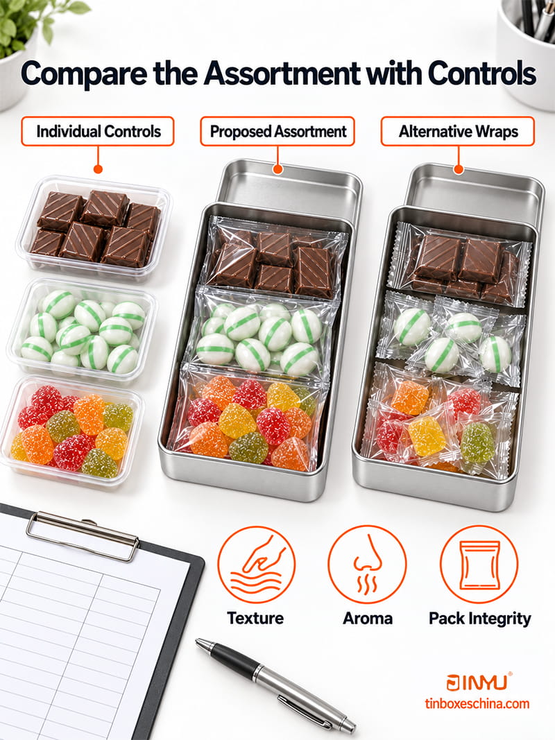 Compare the Assortment with Controls Compare the Assortment with Controls