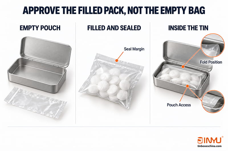 Approve the Filled Pack, Not the Empty Bag Approve the Filled Pack, Not the Empty Bag