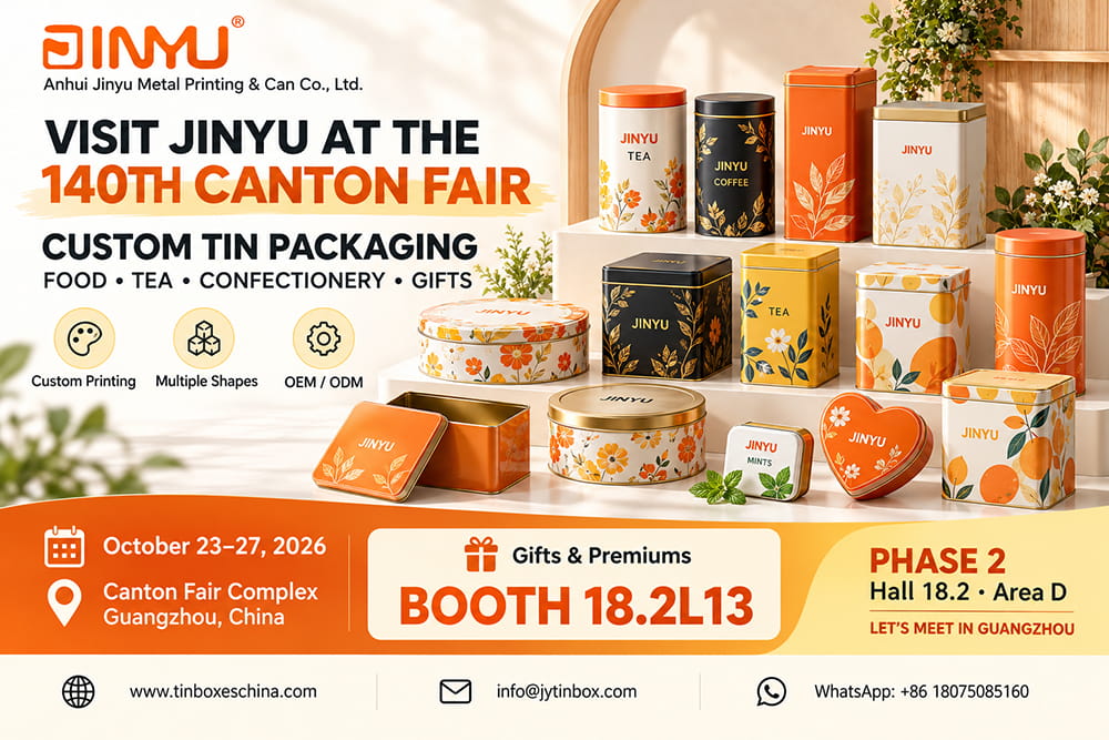 140th canton fair metal tin packaging